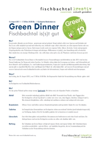 Green Dinner Fakten - zum Herunterladen anklicken